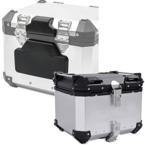Sett: Ryggpute egnet for BMW Alu TP Alu ryggstøtte RL2 + Alu TP XB45 45 liter sølv