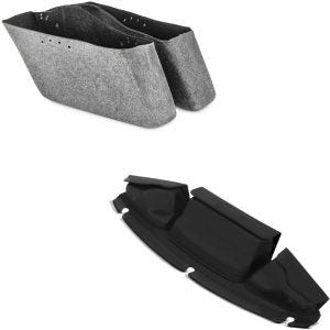 Sett: innvendig fôr for sidevesker som passer for Harley Davidson Touring 14-24 + frontruteveske