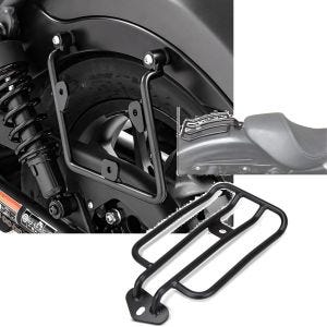 Sett: Sadelveskeholder egnet for Honda Rebel 500 CMX 17-24 venstre + bagasjebrett