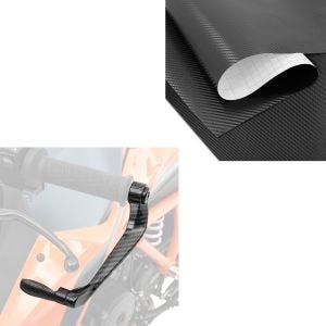 Sett: spakbeskytter Lever Guard X6 + innpakningslim karbonfilm 75x100cm karbonlook 3D