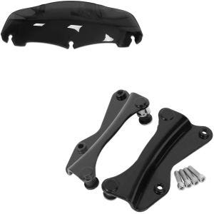 Sett: Frontrute 7" + 4-punkts monteringssett egnet for Harley Davidson Touring 14-24 monteringssett