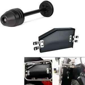Sett: crash pad bakaksel TW1 crash pad bak egnet for BMW R 1250 GS / R 1200 GS LC + verktøykasse venstre 4.2L