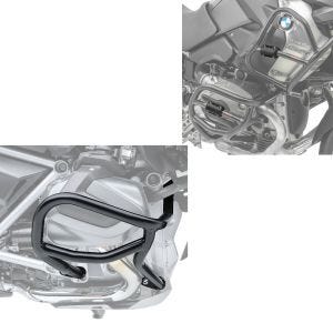 Sett: crashbar egnet for BMW R 1250 GS 19-23 L2 + crash bar beskyttelse CP8 crash pads beskyttere