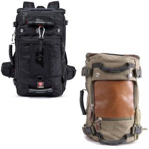 Sett: Ryggsekk HK4 45Ltr + Ryggsekk VG6 Vintage 28Ltr Retrogrønn