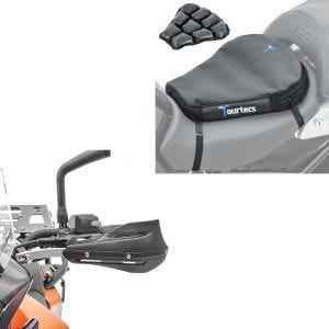 Sett: Luftpute Air Deluxe M + håndbeskyttere Enduro XD4 Motocross håndbeskyttere