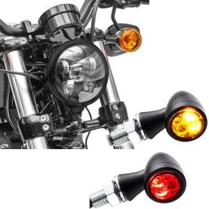 Sett: LED-hovedlys 5,75 tommer + LED-indikator TX1 mottatt + E-merke og bremse- og baklys