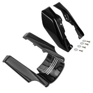 Sett: bakskjermforlenger egnet for Harley Davidson Touring 14-24 + vindavviser WA3