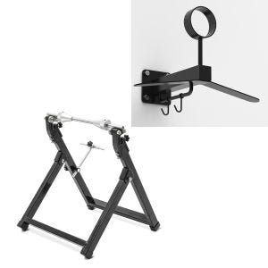 Sett: Balanser motorsykkel WU-2 balanseringsenhet sw ConStands med garderobe WH1 sw