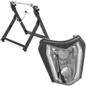 Sett: Balanser motorsykkel WU-2 sw med LED hovedlykt egnet for KTM EXC / EXC-F / Freeride / Enduro / SMC 14-24 ECE DRL SW2