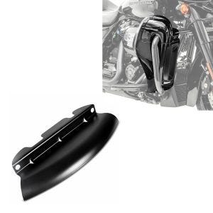 Sett: benskjold egnet for Harley Davidson Touring-modeller 17-24 Craftride ventilert svart + vindavviser egnet for Harley Davidson frontrute Craftride WA1 svart