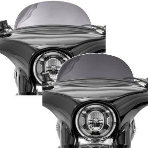 Sett: Frontrute egnet for Harley Davidson Sport Glide 18-24 Craftride M frontrute røykgrå + Frontrute egnet for Harley Davidson Sport Glide 18-24 Craftride M frontrute mørk tonet