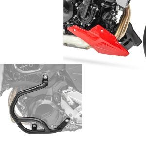 Sett: Crash bar egnet for BMW F 900 R / XR 20-24 motor BG2 Motoguard med frontspoiler BS1 rød