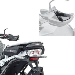 Sett: Håndbeskyttelsesforlengelse egnet for BMW R 1200 GS 13-18 røykgrå Motoguard med halepose verktøyveske verktøyveske TB3