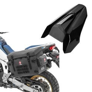 Sett: Vanntett PVC motorsykkel sidekoffert univ koffert BPW Bagtecs med pelsdeksel egnet for Honda CB 650 R 19-20 sw.