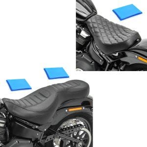 Sett: Solo sete gel egnet for Harley Davidson Softail Street Bob / Standard 18-24 sete DS4 + gel sete egnet for Harley Davidson Softail 18-24 Craftride TR6 komfort dobbel sete