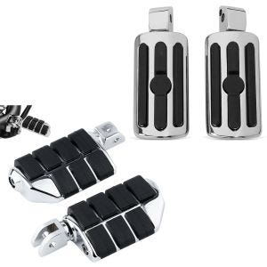 Sett: førerfotstøtter egnet for Harley Davidson Softail Sport Glide 18-24 Craftride ST12 krom + passasjerfotstøtter motorsykkel Craftride DK2834