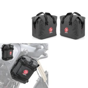 Crash bar bag par + aluminium koffert innerveske som passer for BMW R 1200 GS / Adventure 04-18 høyre og venstre