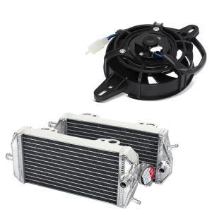 Kjølerediator (par) + radiatorvifte egnet for Gas Gas MC 125/250