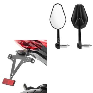 Nummerskiltholder egnet for Ducati Monster 937 21-24 + styrespeil