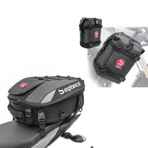 Halebag 20-30 liter + sett med crash bar bags 2x 6 liter