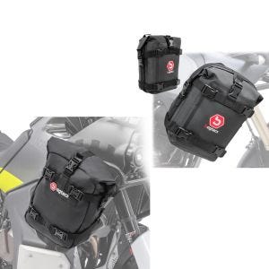 Sett med kollisjonsstangbager 2x 6Ltr + crashbarbag egnet for BMW G 310 GS 10Ltr
