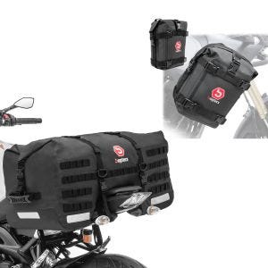 Halebag 70 liter vanntett + sett med 2x crash bar bags 10 liter
