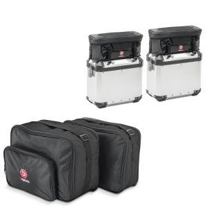 Vario-koffert-innervesker som passer for BMW R 1250 GS / Adventure 19-24 + sett med 2x ekstra vesker for aluminiumskofferter