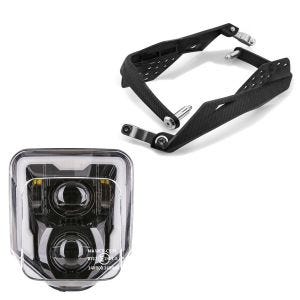 Håndbeskyttere + LED-hodelykt som passer til Husqvarna 701 Supermoto 15-24