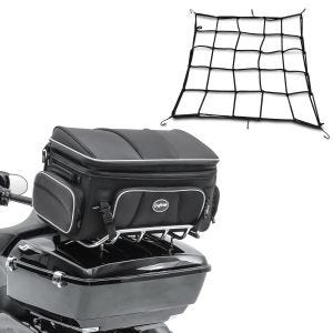 Bagasjenett 110 x 110 cm + halebag top case bag 73 liter
