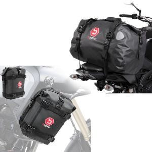 Tail bag Drybag TB40 vanntett 40l + crash bar bag par egnet for BMW R 1250 GS / Adventure K3 6Ltr