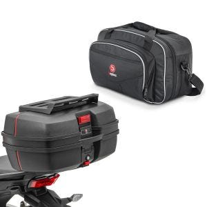 Toppkoffert DK45 Universal 45 liter med bagasjegrill + toppkoffert innerveske som passer til Honda Transalp XL 750