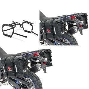 Sadelveskesett WP8 egnet for Yamaha Tenere 700 19-24 med bærevesker + salvesker 2x30L
