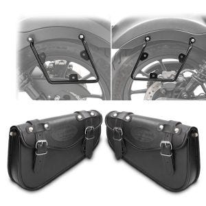 Sadelvesker Arizona 3Ltr + seteveskeholdersett som passer for Honda Rebel 500 CMX 17-24 (par)