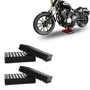Sett med 4 tilbehør avstandsstykke, gummiblokk, 20 mm + løfteplattform Midlift M rød