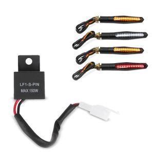 12V 2 PIN indikatorrelé egnet for Yamaha Tenere 700 / TDM 900 / TDM 850 LED + kjørelysindikatorer med E-merke