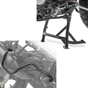 Sett: hovedstativ med ABE ConStands egnet for Harley Davidson Pan America 21- + eksos crash bar egnet for Harley Davidson Pan America 1250 / Special 21-24 crash bar Motoguard EP1