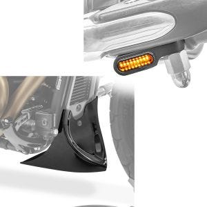 Front spoiler motor spoiler + LED styre indikatorer XS tonet