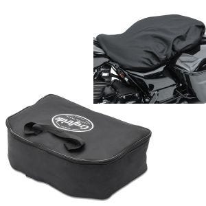 Sett: innerveske egnet for Harley Davidson King Tour Pak toppkoffert 93-24 Craftride + setetrekk egnet for Harley Davidson Touring 09-24 setetrekk dobbelt sete SAW1