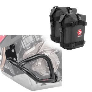 Beskyttelsesstang DP556 + kollisjonsstang bag-par egnet for Honda Africa Twin 1100 / CRF 1000 L K4 2x10L