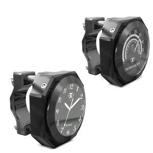 Styreklokke analog klokke med styreholder LK2 + styretermometer analog