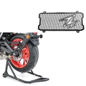 Bakre monteringsstativ + radiatordeksel som passer til Kawasaki Z 650 17-24 radiatorgrill