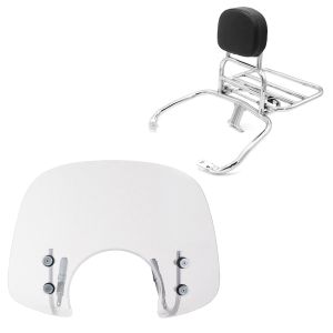 Frontrute egnet for Vespa GTS 300 / GTS 125 08-20 frontrute FS6 klar + bagasjehylle
