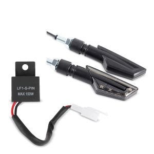 12V 2 PIN indikatorrelé egnet for Kawasaki Versys 1000 / 650 LED + LED-indikator E-merke KP26