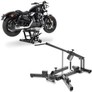 Sett: Lift Midlift L egnet for chopper / custom sykkel opp til 680 kg sw ConStands med dekkskifter for M. dekk 12-21" MD4 CB38690