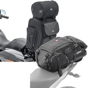 Sett: Motorsykkel sissy bar bag SXL sw Craftride med ryggsekk HX5 hale bag wd 45Ltr med hjelmholder