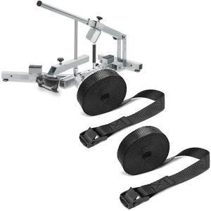 Sett: Dekkskifter for motorsykkel dekk 12-21" MD4Z ConStands med motorsykkel surre stropp sett surre stropper 150cm 2 stk i sort