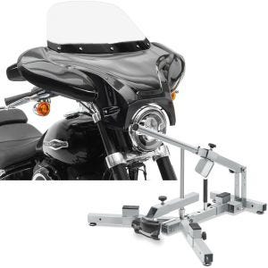 Sett: Batwing fairing egnet for choppere og spesialsykler Craftride med dekkskifter egnet for M. dekk 12-21" MD4Z