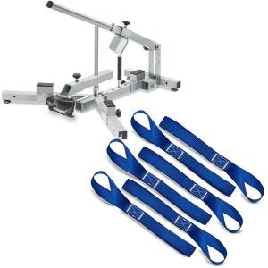 Sett: Dekkskifter for motorsykkeldekk 12-21" MD4Z ConStands med surringsløkker for spennstropper, megapakke med 6 blå
