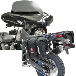 Sett: Batwing egnet for choppere og tilpassede sykler rg Craftride med motorsykkel-salvesker wd