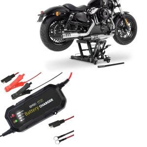 Sett: Lift Midlift L opp til 680 kg sw ConStands med motorsykkel batterilader BC2 helautomatisk 1500mA